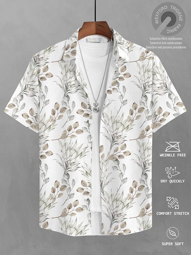 BULLMER Trendy Regular Fit Printed Causal Shirt for Men - Pack of 1 - Image 4