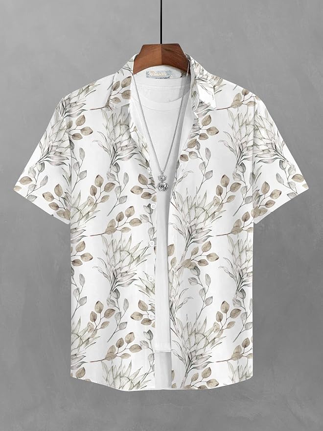 BULLMER Trendy Regular Fit Printed Causal Shirt for Men - Pack of 1